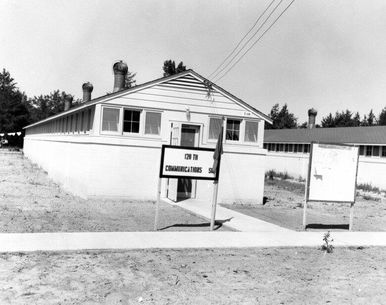 Communication Building that was used during the training encampment June 16-17, 1956 at Camp Williams (now Volk Field), Wis.