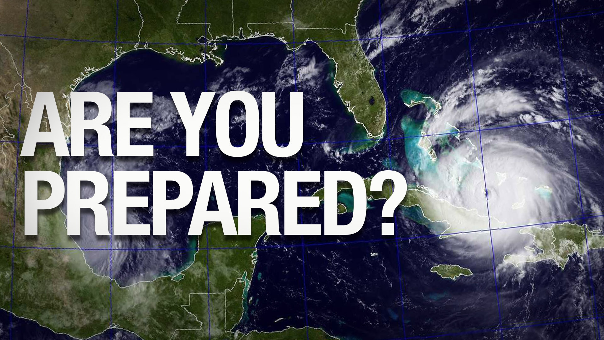 Large hurricane approaches Florida coast.