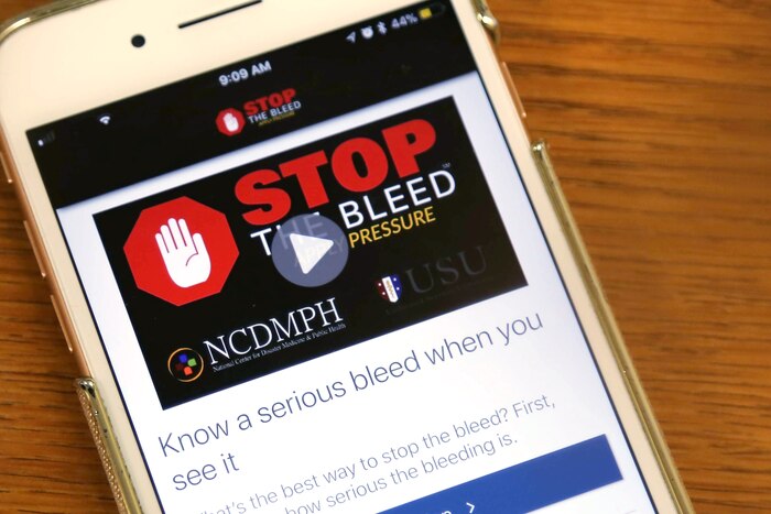 A cell phone demonstrating an app.