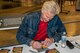 Actor and filmmaker Matthew Modine, who played the role of the pilot in the 1990 movie “Memphis Belle,” toured the National Museum of the U.S. Air Force and signed free autographs for the public on Saturday, June 16, 2018. (Contributed photo by Don Popp)