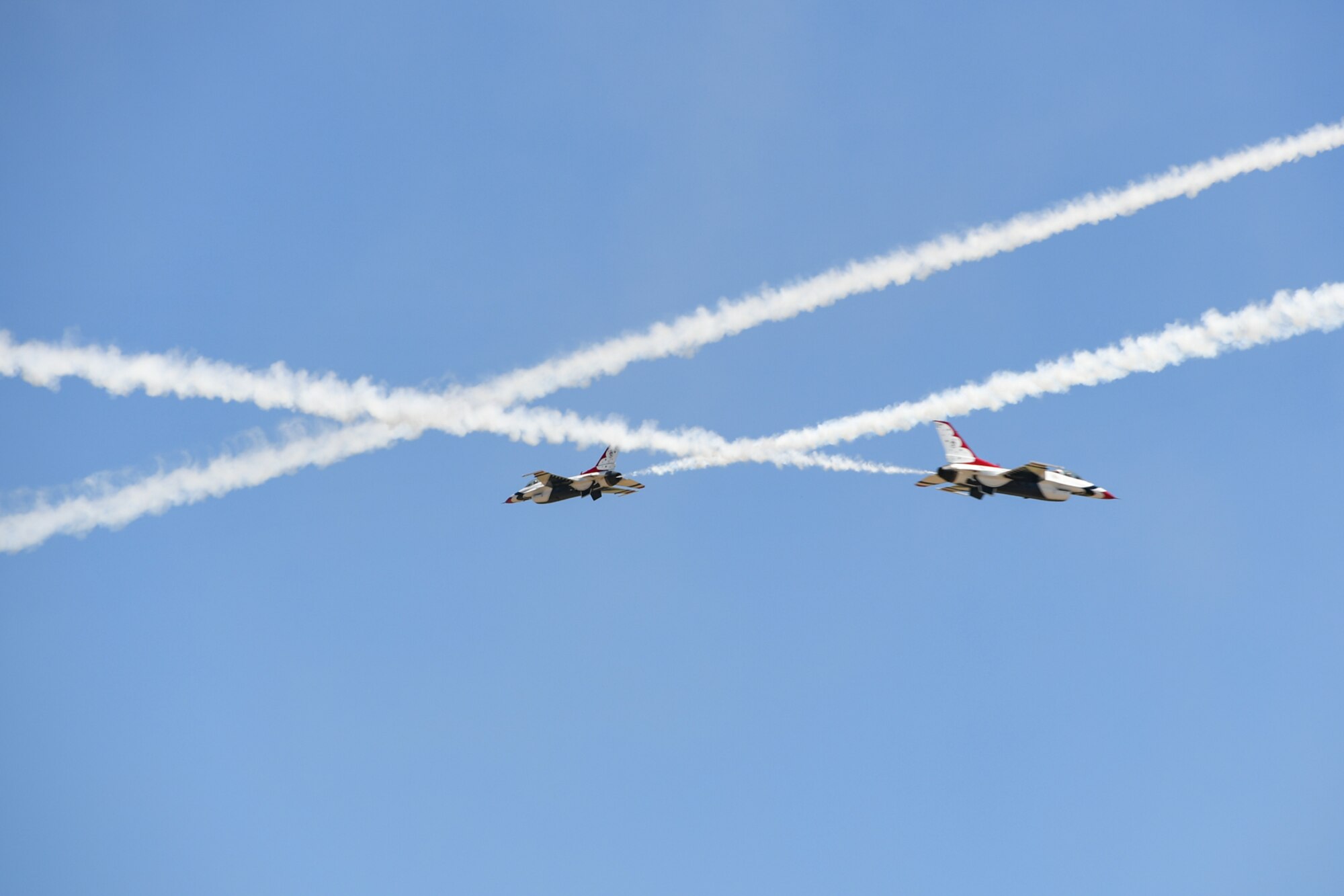 The U.S. Air Force Thunderbirds arrived June 21, 2018, at Hill Air Force Base, Utah, for the Warriors Over the Wasatch Air and Space Show June 23-24. (U.S. Air Force photo by Cynthia Griggs)