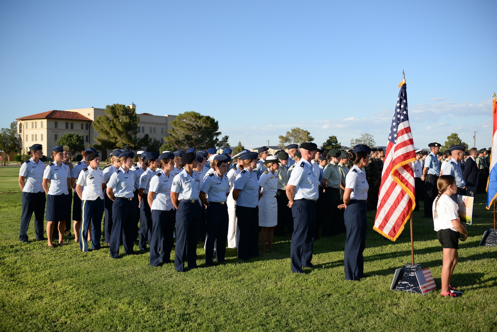 Elite military soccer players from around the world participate in the opening ceremonies at Fort Bliss June 21 ahead of the 2018 Conseil International du Sport Militaire (CISM) World Military Women's Football Championship. International military teams are here to crown the bst women soccer players among the nine militaries participating.