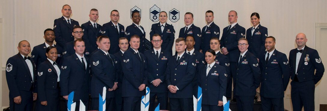 Airman leadership School Class 18-B graduated during a formal ceremony at the Kunsan AB, Republic of Korea, June 21, 2018. The John L. Levitow Award was given to Senior Airman Roman Campbell, of the 8th Aircraft Maintenance Squadron and Senior Airman Jonathan Ross, of the 8th Operations Support Squadron, received the commandant award.