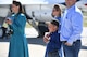 Jason Barlow and his family watch Sgt. Aaron Thompson, Utah Washington County Sheriff,  take off in a U.S. Air Force Thunderbirds jet June 22, 2018, at Hill Air Force Base, Utah. Thompson was selected to fly with the Thunderbirds as part of their Hometown Hero program. (U.S. Air Force photo by Cynthia Griggs)