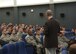 Dr. Jerry Coats, Executive Director of Innovation, Future Learning and Assessments, gives a presentation about the continuum of learning at Osan Air Base, Republic of Korea on June 14, 2018. Dr. Coats and several command chief master sergeants are traveling to different bases around the world to explain changes in how Airmen are going to be trained throughout their career. (U.S. Air Force photo by Staff Sgt. Tinese Jackson)