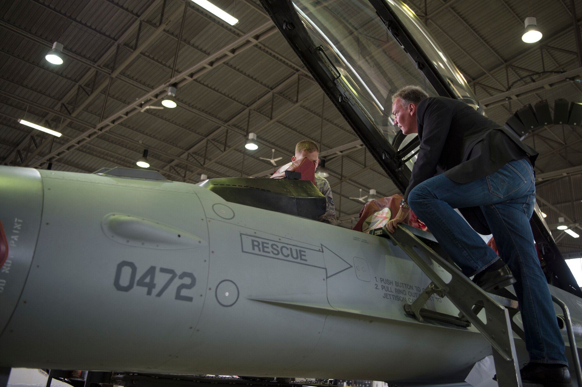 Steier's visit allowed him to gain a better understanding of how the 52nd Fighter Wing is organized.