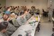 Master Sgt. Samantha Kunzelman, United States School of School of Aerospace Medicine instructor, speaks to students during the Basic Leadership Airman Skills Training Course in a classroom at USAFSAM, Wright-Patterson Air Force Base, Ohio, May 25, 2018.