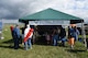 Air show fans visit the National Museum of the USAF booth at the Vectren Dayton Air Show on June 23, 2018.  (U.S. Air Force photo by Ken LaRock)