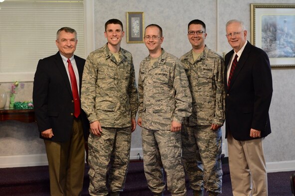 Chaplain (Capt.) Matthew Wilson, 944th Fighter Wing, was the first of the three to join the Air Force Reserve Command six years ago. His wife’s twin sister married Chaplain (1st Lt.) Daniel Smetana, 20th Fighter Wing, Shaw AFB, S.C.