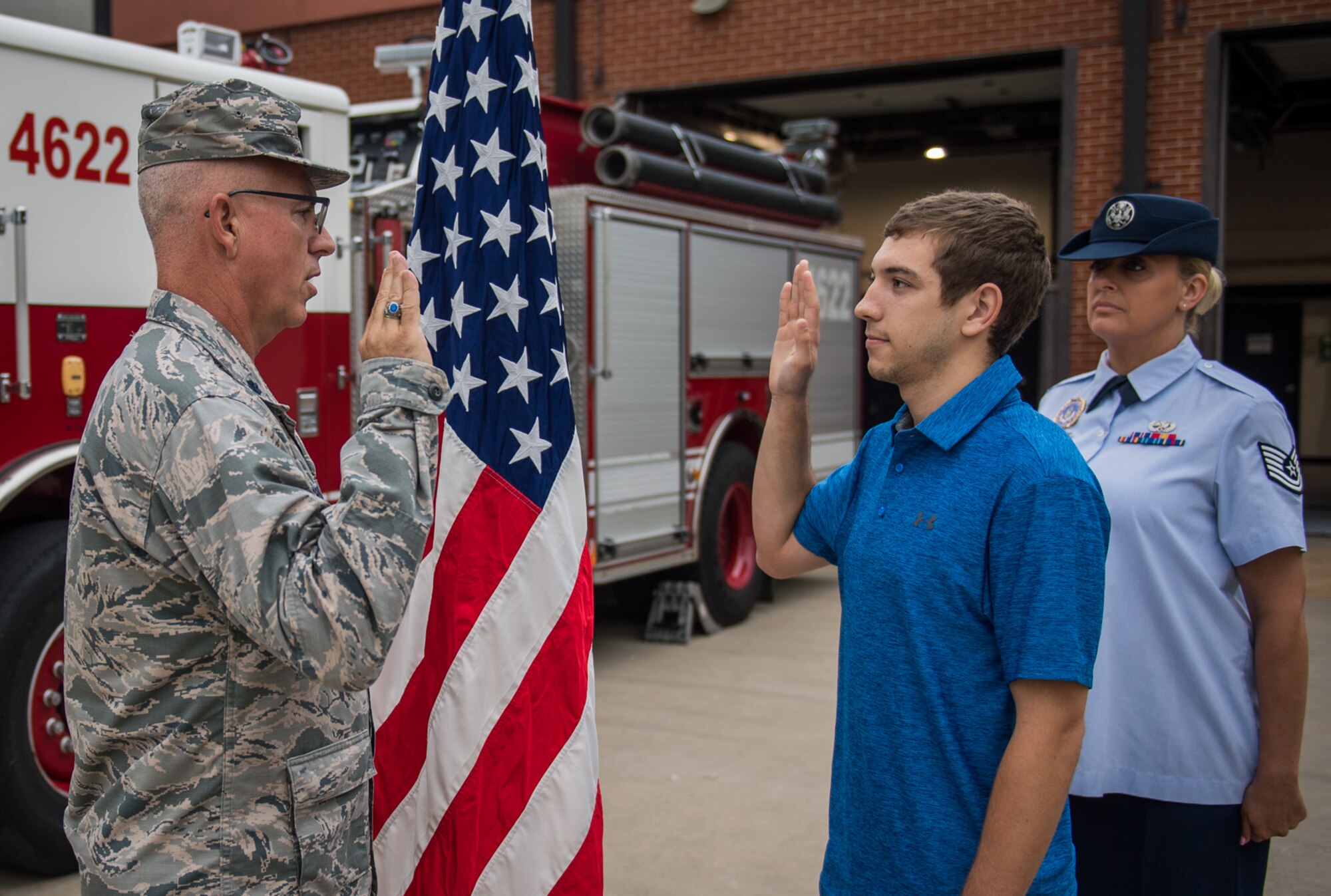 Newest firefighter with the 932nd Airlift Wing.