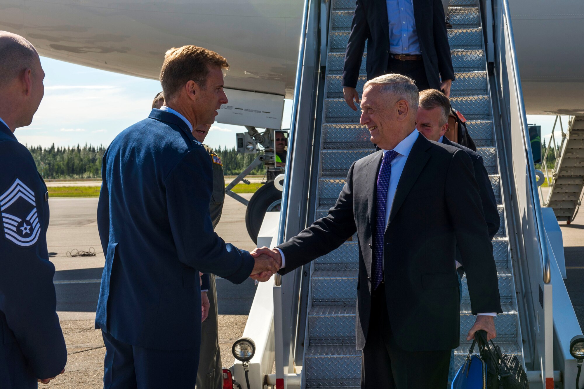 SECDEF VISITS EIELSON