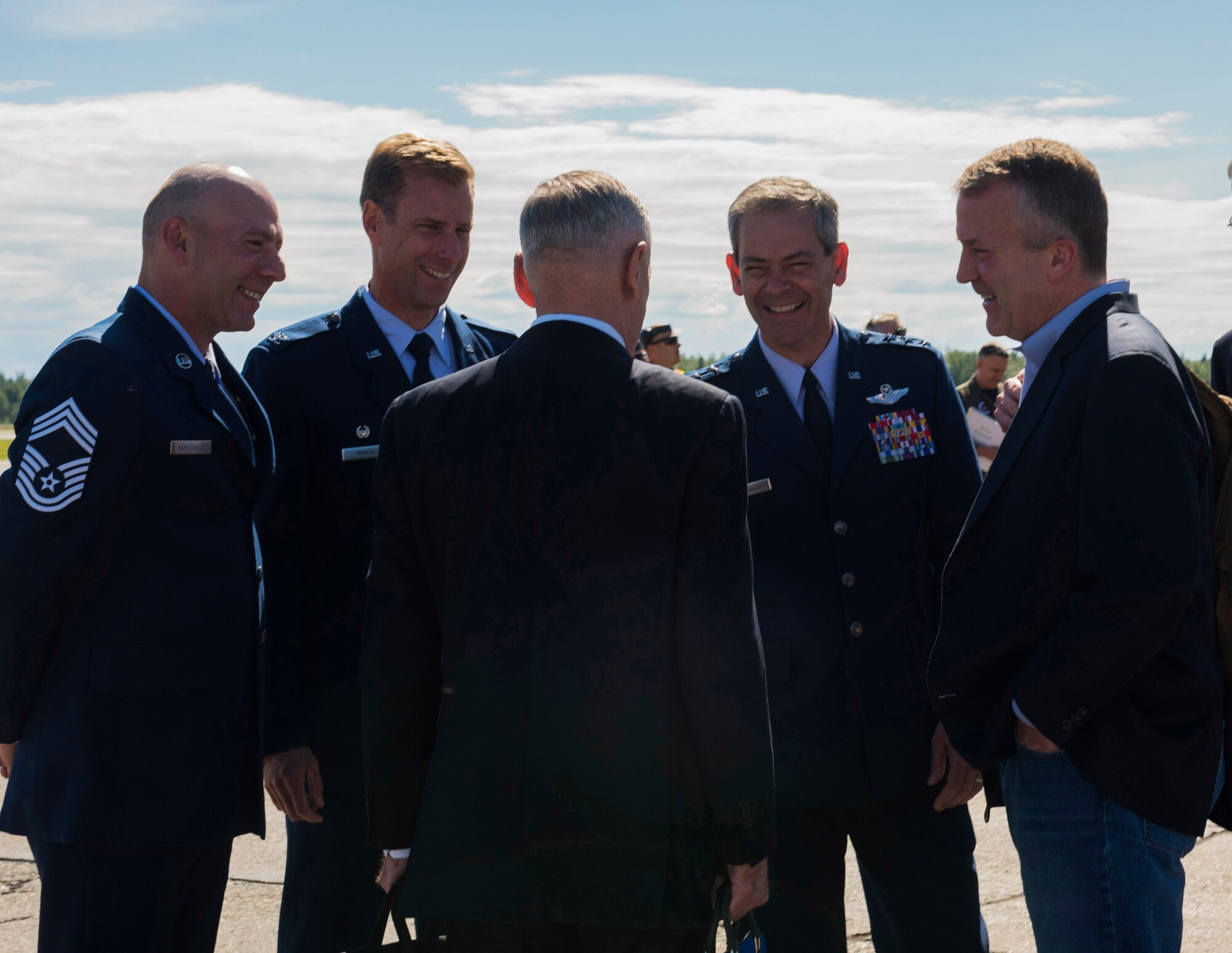 SECDEF VISITS EIELSON