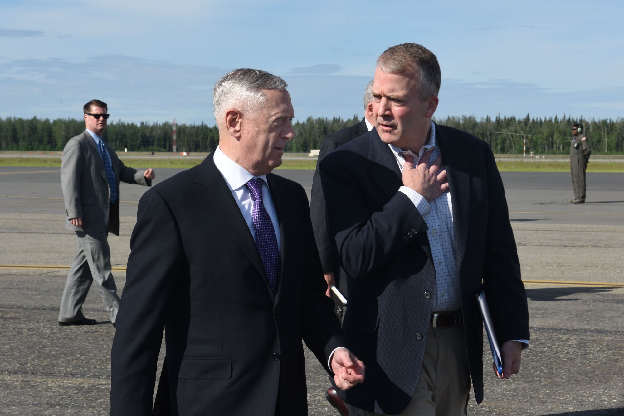 SECDEF VISITS EIELSON