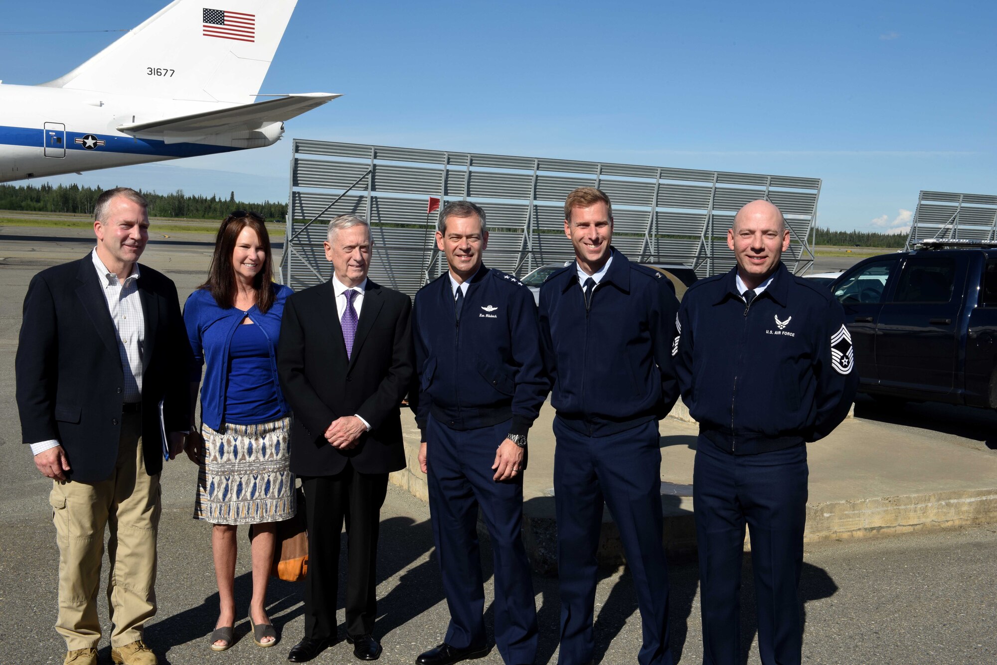 SECDEF VISITS EIELSON
