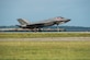 Capt. Andrew “Dojo” Olson, F-35 Heritage Flight Team pilot and commander, lands an F-35A Lightning II at the Quonset State Airport in North Kingstown, R.I., June 7, 2018. The F-35 HFT performed in the Rhode Island Air Show on June 9 and 10. (U.S. Air Force photo by Airman 1st Class Alexander Cook)