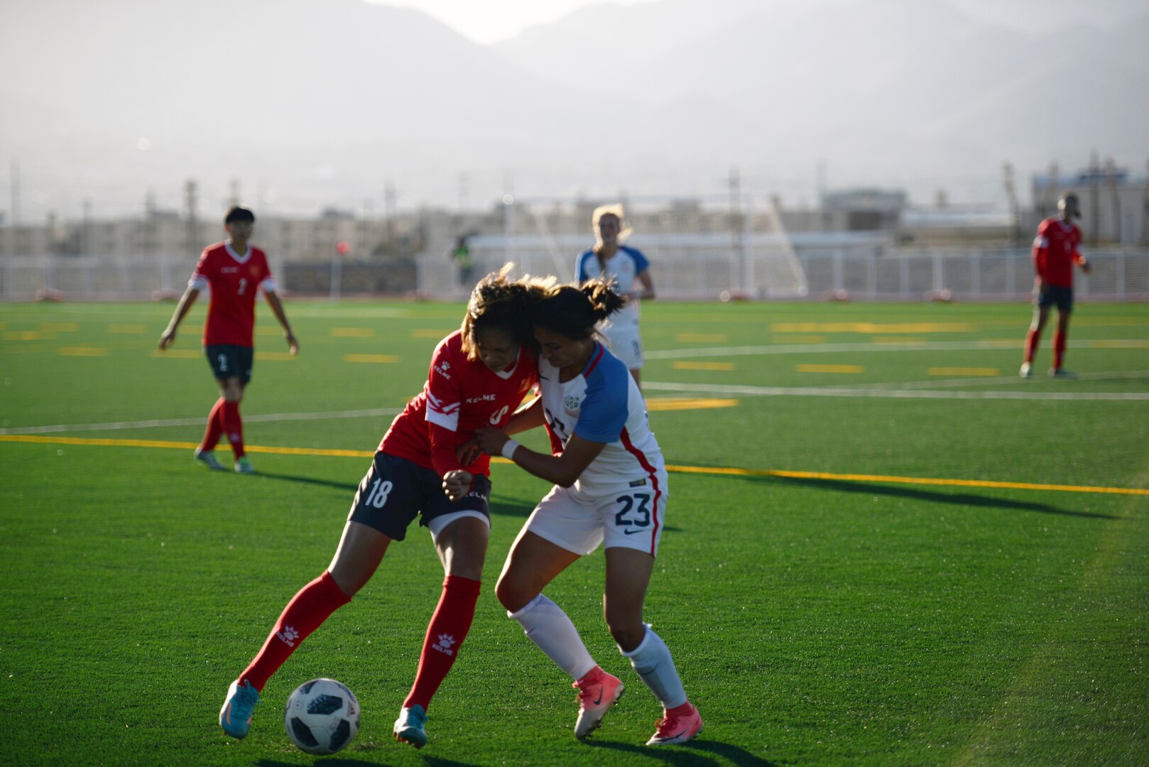 018 Conseil International du Sport Militaire (CISM) World Military Women’s Football Championship at Fort Bliss’ Stout Field June 24. International military teams squared off to eventually crown the best women soccer players among the international militaries participating.