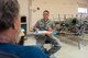 U.S. Air Force Lt. Col. Darin Jacoby, a flight surgeon from the Kentucky Air National Guard’s 123rd Airlift Wing, talks with a patient about his medical history at a health-care clinic at Lee County High School in Beattyville, Ky., June 24, 2018. The clinic is one of four that comprised Operation Bobcat, a 10-day mission to provide military medical troops with crucial training in field operations and logistics while offering no-cost health care to the residents of Eastern Kentucky. The clinics, which operated from June 15-24, offered non-emergent medical care; sports physicals; dental cleanings, fillings and extractions; eye exams and no-cost prescription eye glasses. (U.S. Air National Guard photo by Lt. Col. Dale Greer)