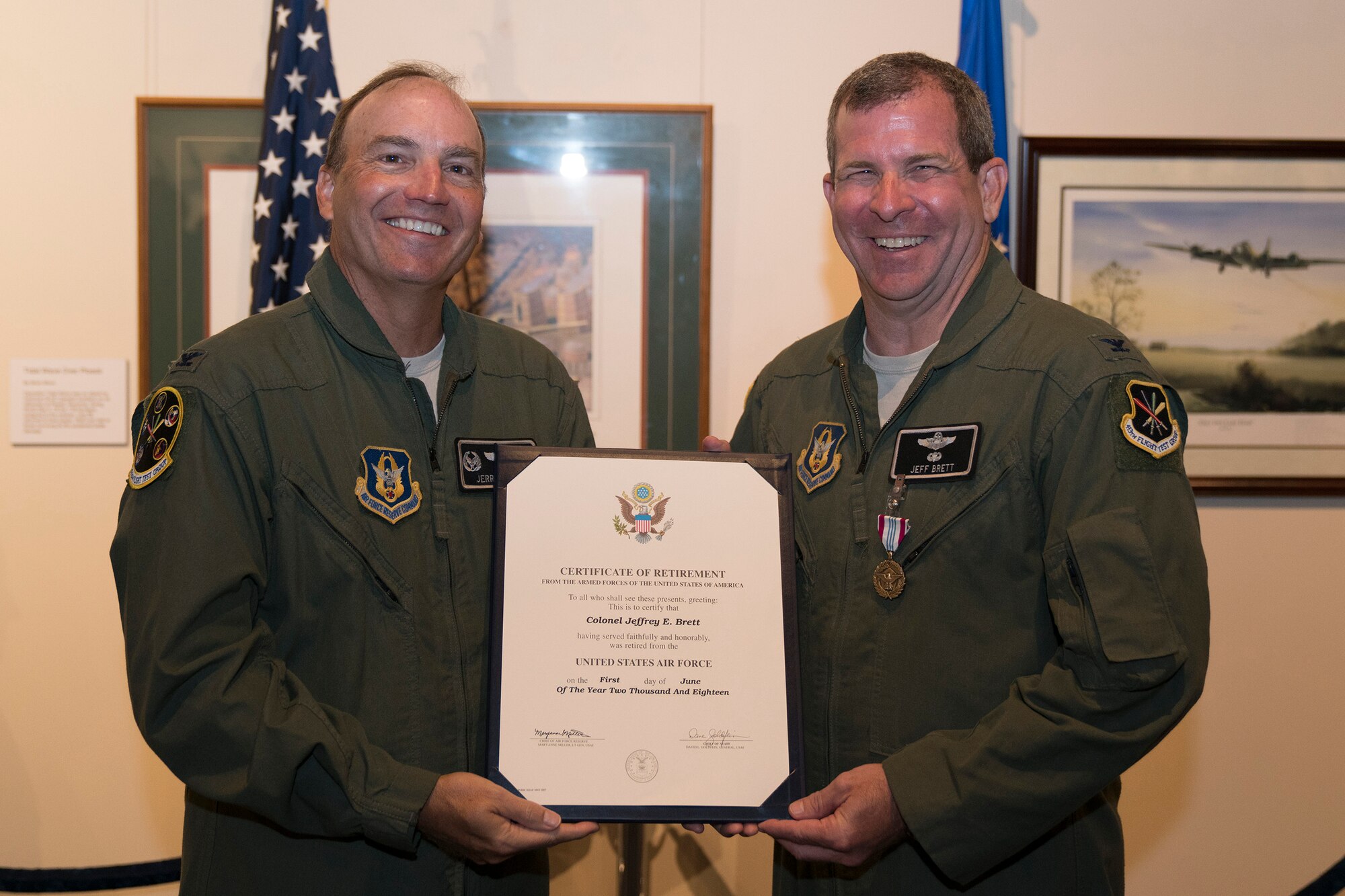 Certificate of retirement