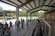 Staff Sgt. Ulysses Ortiz, right, 820th Combat Operations Squadron unit trainer, instructs procedures to Airmen from the 23d Civil Engineer Squadron (CES) during tactical convoy operations training, June 21, 2018, at Moody Air Force Base, Ga. For the first time at Moody, 820th Base Defense Group personnel equipped 23d CES Airmen with convoy operations skills to efficiently perform mine-resistant, ambush-protected vehicle roll-over simulator evacuations. (U.S. Air Force photo by Airman 1st Class Eugene Oliver)