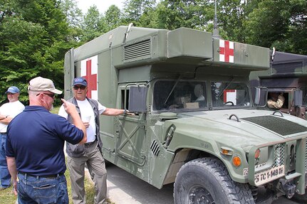 Employers arrived at Camp Atterbury near Edinburgh, Indiana, to take part in the Employee Support of Guard and Reserve (ESGR) Boss Lift, June 8, 2018. ESGR named 15 recipients of a top Defense Department award on June 26.