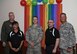 Leadership from Luke Air Force Base and members of Parents and Friends of Lesbians and Gays group pose for a photo after attending the Pride Observation LGBTQ luncheon June 22, 2018. PFLAG is an organization committed to supporting people who are LGBTQ, educating people about the unique issues and challenges facing people who are LGBTQ and advancing equality throughout communities. (U.S. Air Force Photo by Airman 1st Class Zoie Rider)