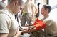 Airmen assigned to the 86th Civil Engineer Squadron Fire Emergency Services take blood pressure measurements during an 86th CES CEF emergency responder training on Ramstein Air Base, June 25, 2018. Medical personnel shared their experience and knowledge with the firefighters, who regularly respond to medical emergency calls. (U.S. Air Force photo by Senior Airman Elizabeth Baker)