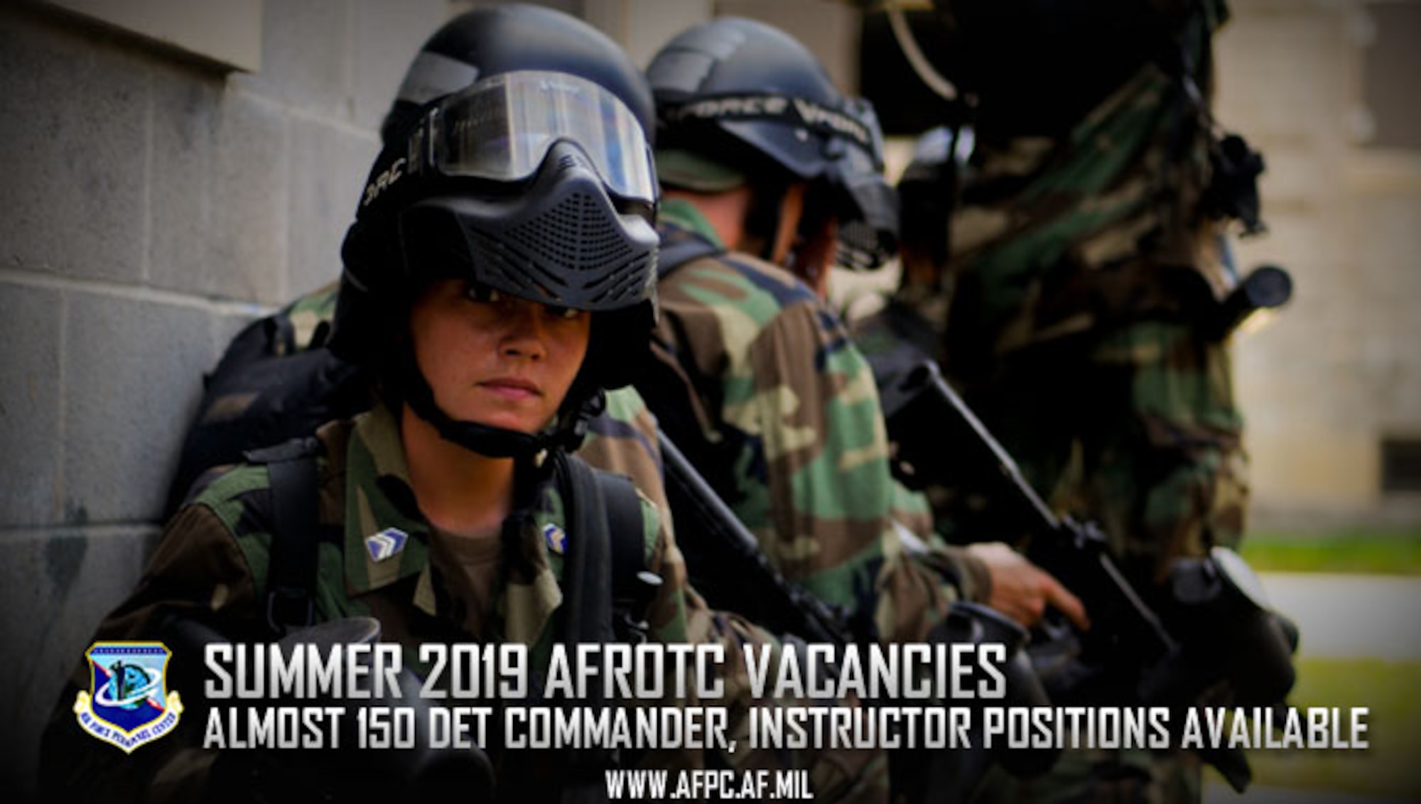 Summer 2019 AFROTC vacancies; almost 150 det commander, instructor positions available
