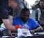 LeGarret Blount signing autograph