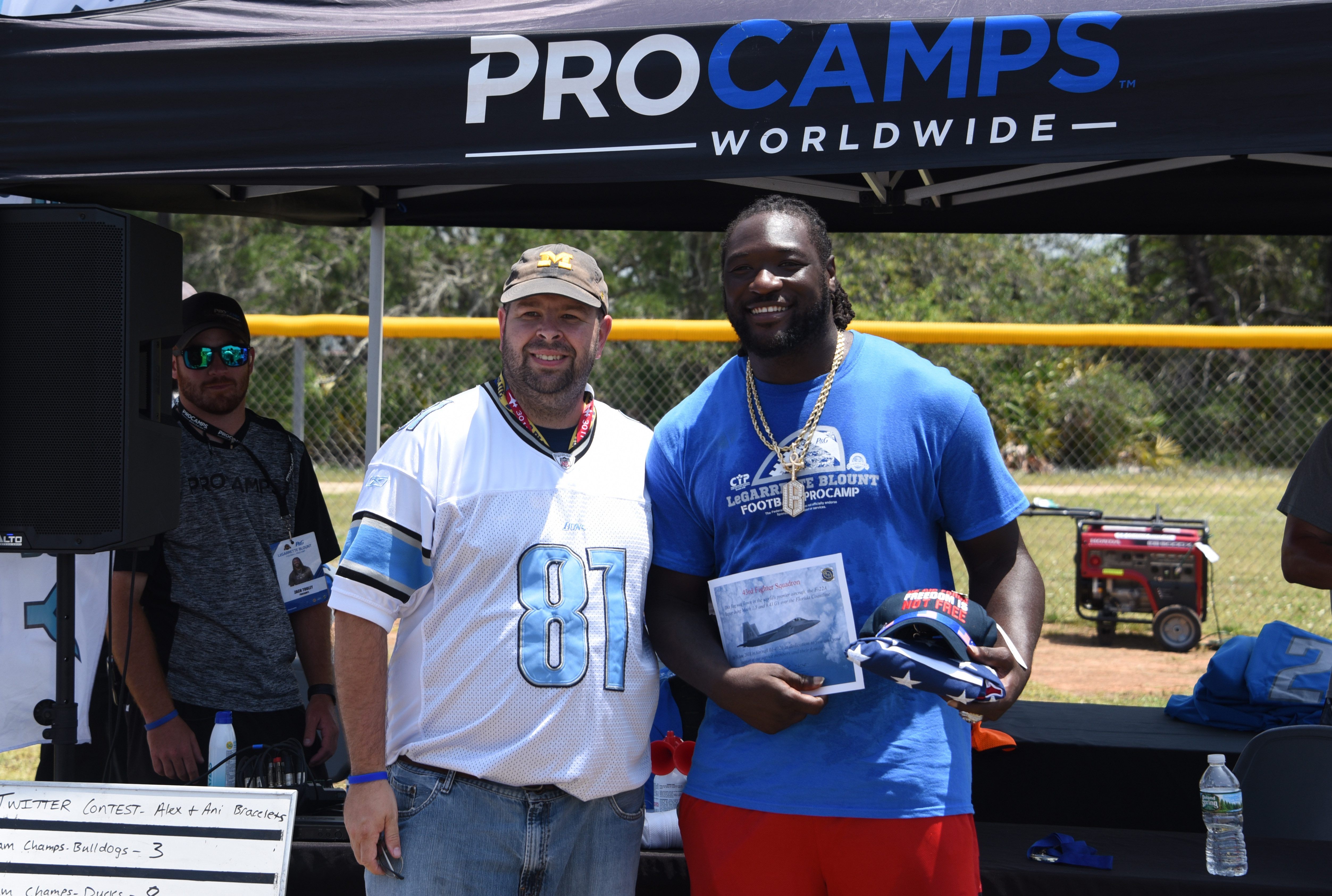 Lionhearted but still a patriot LeGarrette Blount puts on youth ProCamp at Tyndall Tyndall Air Force Base Article Display