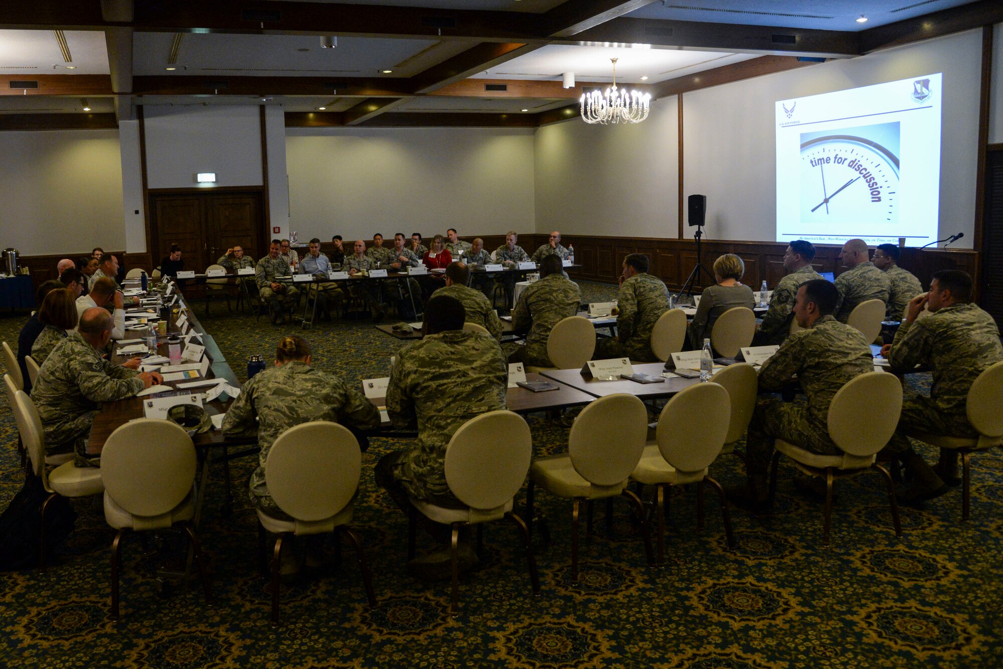 The Air Force Installation Contracting Agency Operating Location Europe held a meeting of the minds as they host the annual AFICA-USAFE Contracting Seminar on Ramstein Air Base, Germany, June 19-20, 2018. During the seminar contracting commanders and key leaders networked and exchanged ideas, visions, and challenges in an effort to better service the units they support.