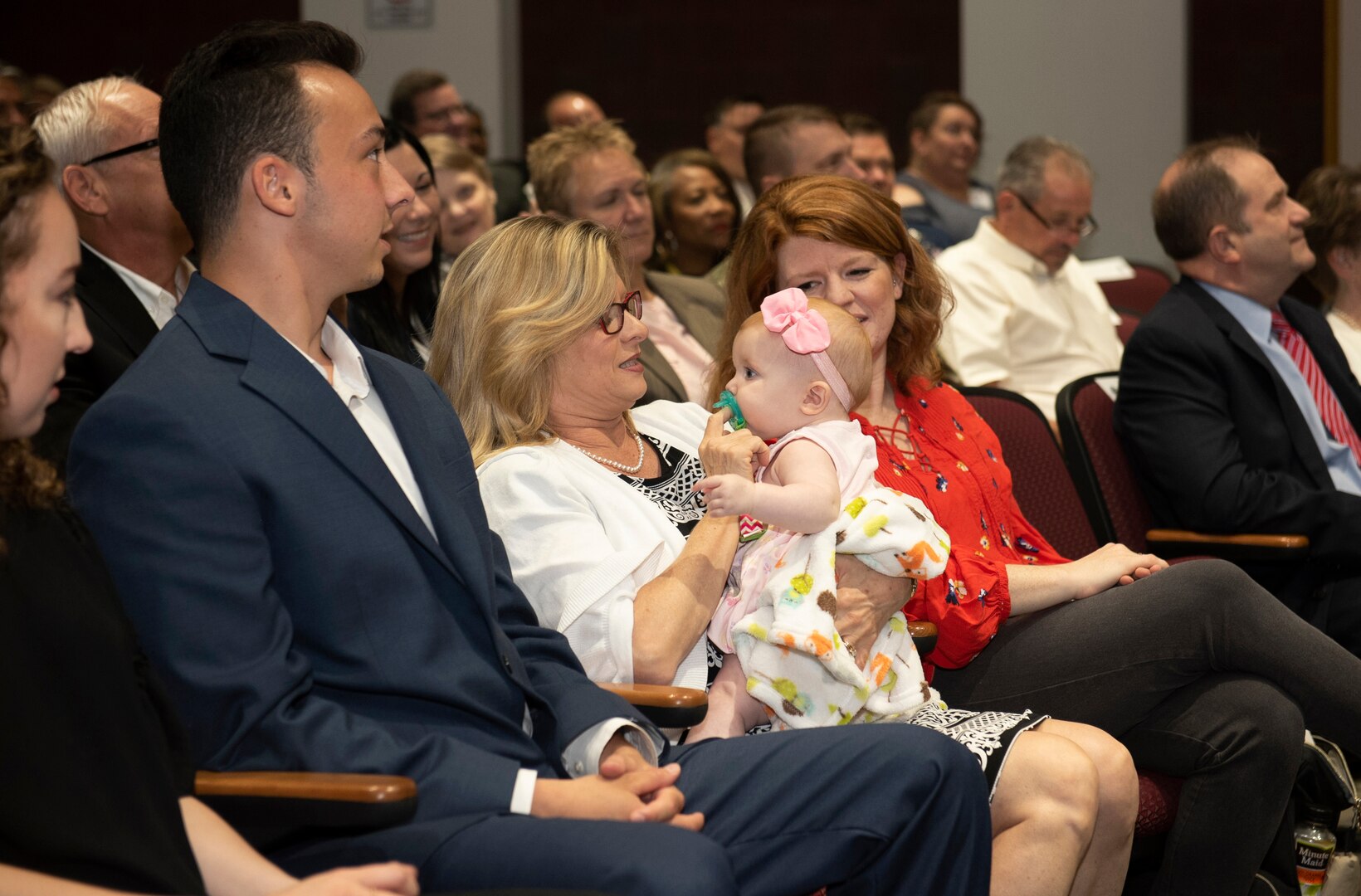 Palmer's family attends change of command