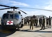 Members of the Pittsburgh International Airport Air Reserve Station Aeromedical Staging Squadron and Aeromedical Evacuation Squadron receive training on how to load a patient onto a helicopter at the Pittsburgh International Airport Air Reserve Station June 26, 2018. This was part of their joint training and was something these medical squadrons do not get to do often.(U.S. Air Force Photo by Senior Airman Grace Thomson)