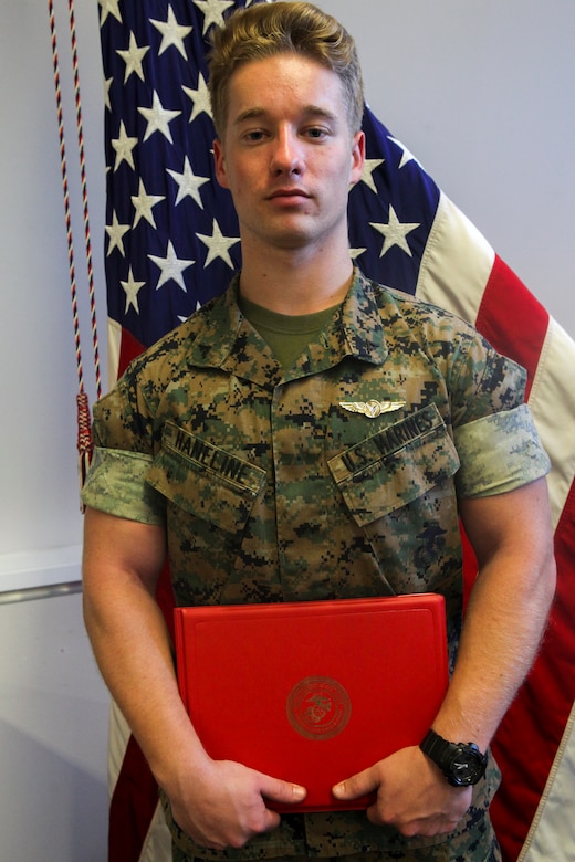 Lance Cpl. Austin A. Haneline, an unmanned aerial vehicle operator with Marine Unmanned Aerial Vehicle Squadron 4, Marine Aircraft Group 41, 4th Marine Aircraft Wing, based in Camp Pendleton, California, not only flies UAVs with the Marine Corps, but also in his civilian career. UAVs are aircrafts operated without a human pilot aboard, and instead are operated by a ground-based controller and a system of communication between the two. (U.S. Marine Corps photo by Cpl. Alexis B. Rocha/released)