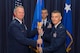 U.S. Air Force Col. Brian Pukall, commander, 557th Weather Wing (WW), assumes command of the 557th WW from U.S. Air Force Lt. Gen. Mark Kelly, commander, 12th Air Force, June 26, 2018, at Offutt Air Force Base, Nebraska. The mission of the 557th WW is to exploit timely, accurate, and relevant weather information anytime and everywhere on the globe. (U.S. Air Force photo by Paul Shirk)