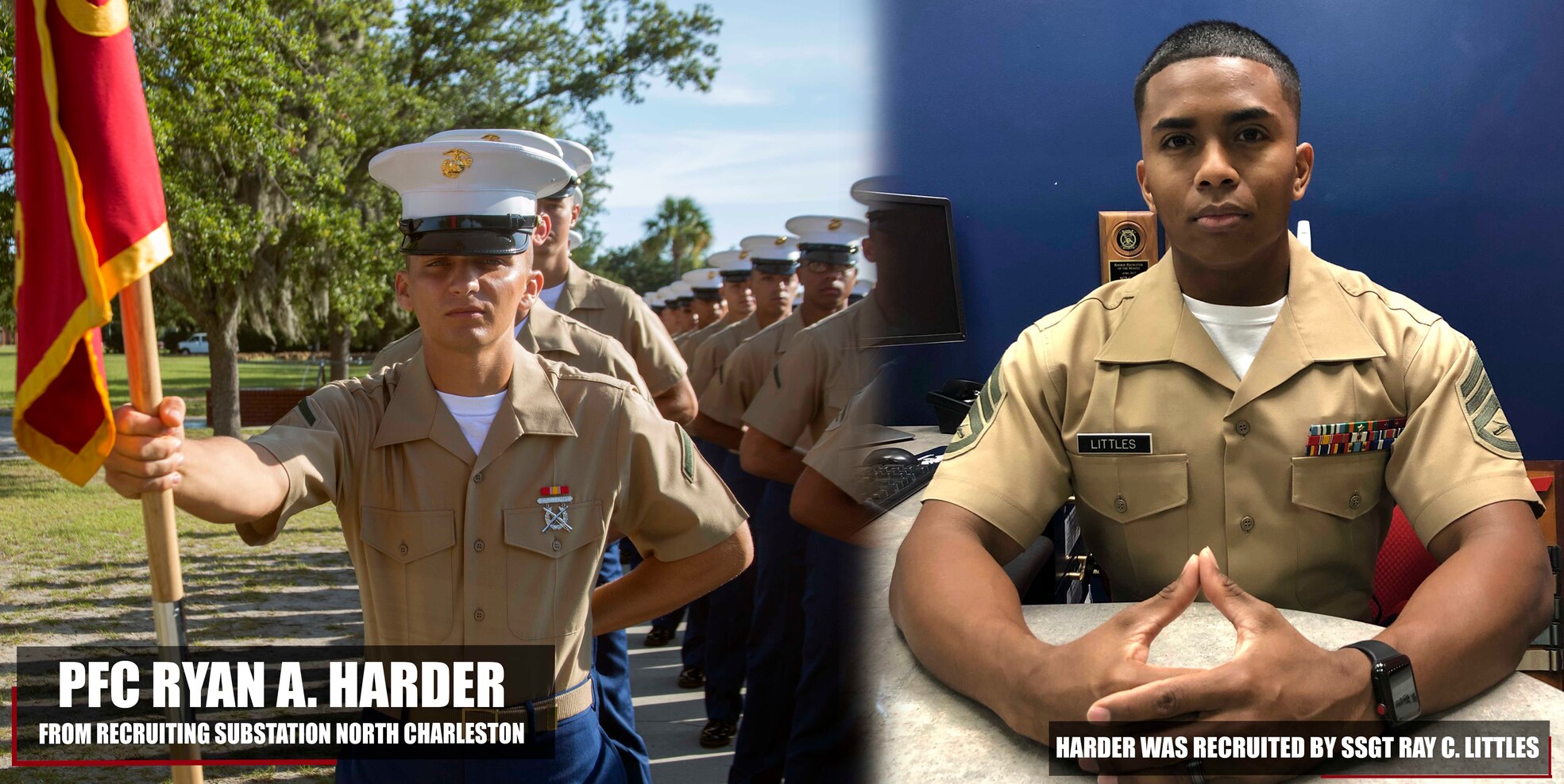 Private First Class Ryan A. Harder graduated Marine Corps recruit training June 29, 2018, aboard Marine Corps Recruit Depot Parris Island, South Carolina. Harder was the Honor Graduate of platoon 2048. Harder was recruited by SSgt. Ray C. Littles from Recruiting Substation North Charleston. (U.S. Marine Corps photo by Lance Cpl. Jack A. E. Rigsby)