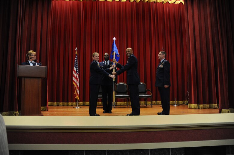 Lt. Col. Averie R. Payton assumed command of the 452nd Operational Support Squadron during a change of command ceremony that as conducted at the Cultural Resource Center(CRC), here at March Air Reserve Base, June 23.