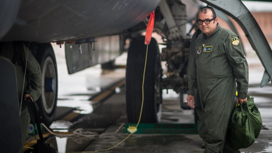 Mike McSwain, 2nd Operations Group honorary commander, poses for a photo before an honorary commander’s unit orientation flight at Barksdale Air Force Base, La., June 20, 2018. McSwain was appointed as the honorary commander to the 2nd OG in April 2018.