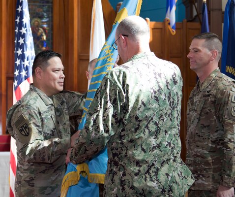Joint Task Force Guantanamo welcomed the incoming Joint Detention Group Commander, Col. Steven G. Yamashita, and bid farewell to outgoing JDG Commander, Col. Stephen E. Gabavics during a change of command ceremony, June 27.