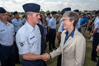 SECAF presides over BMT graduation