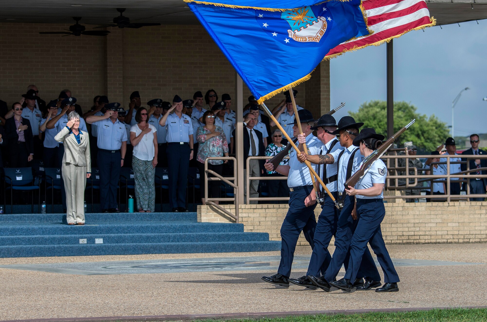 SECAF presides over BMT graduation