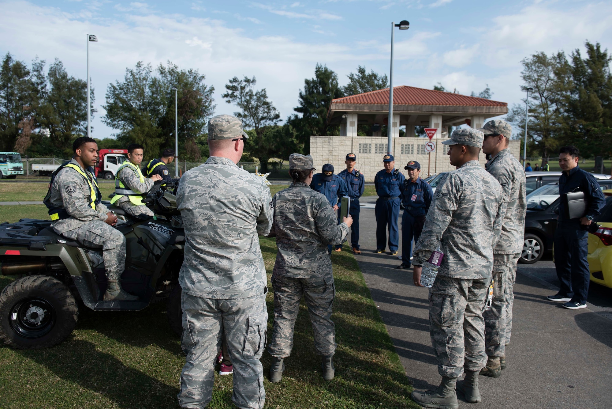 Always Prepare: Kadena opens gates to Chatan town during tsunami exercise