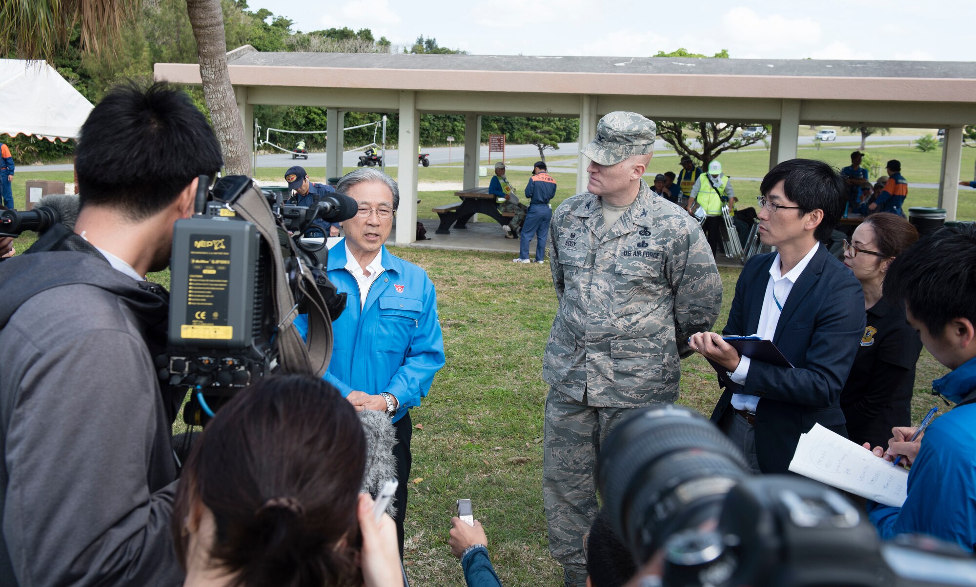 Always Prepare: Kadena opens gates to Chatan town during tsunami exercise