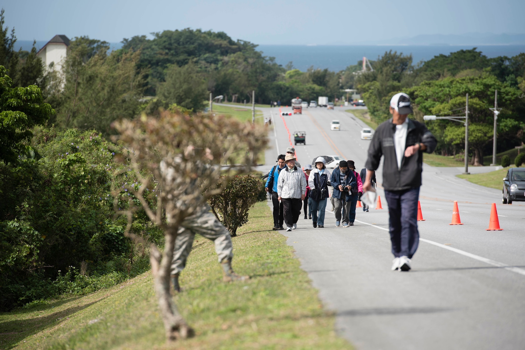 Always Prepare: Kadena opens gates to Chatan town during tsunami exercise