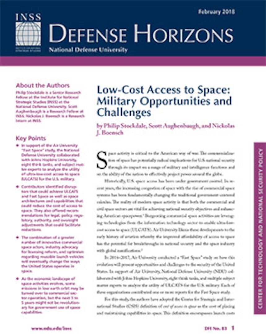 Low-Cost Access to Space: Military Opportunities and Challenges ...