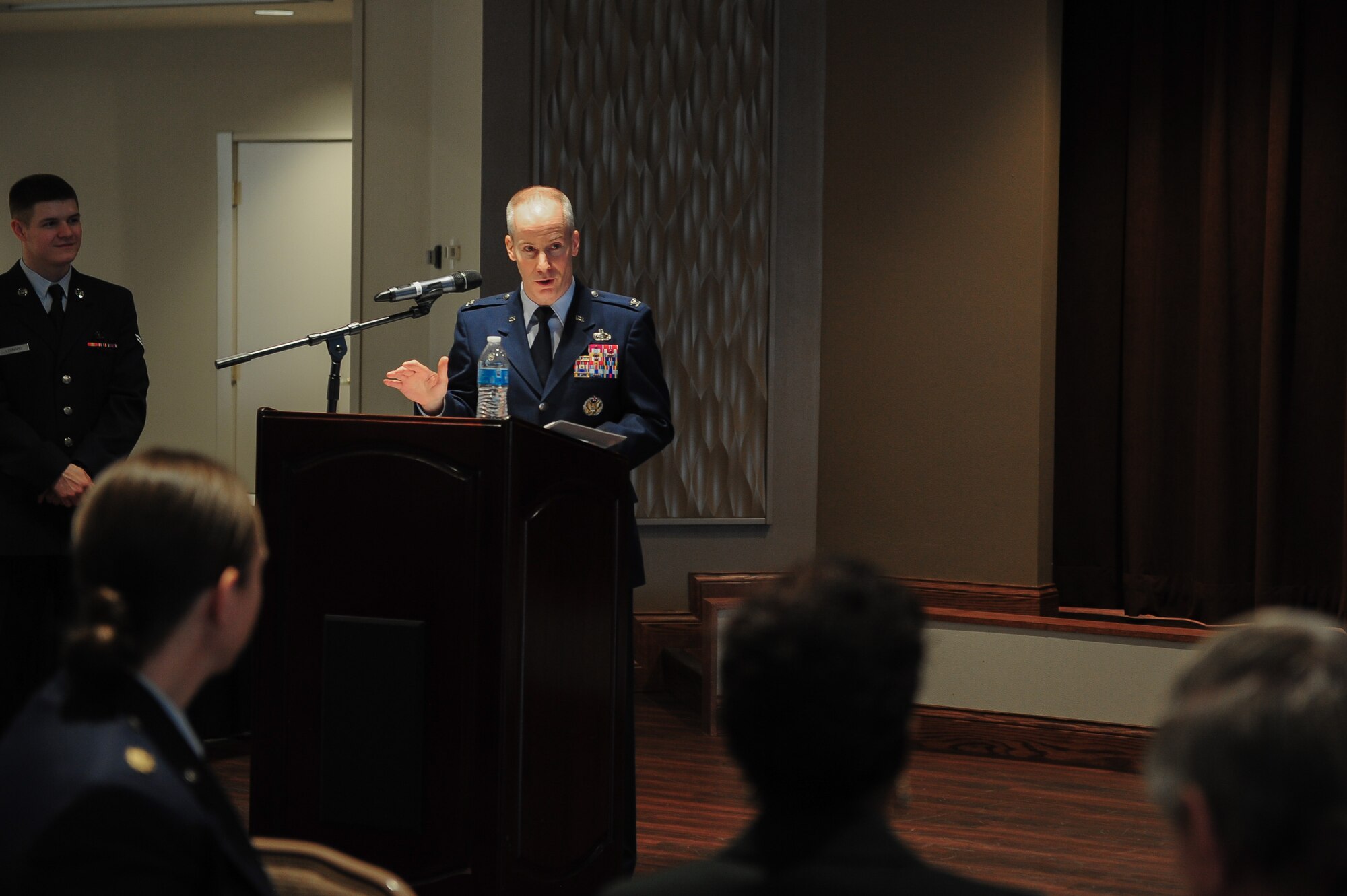 NASIC commander speaks during ceremony