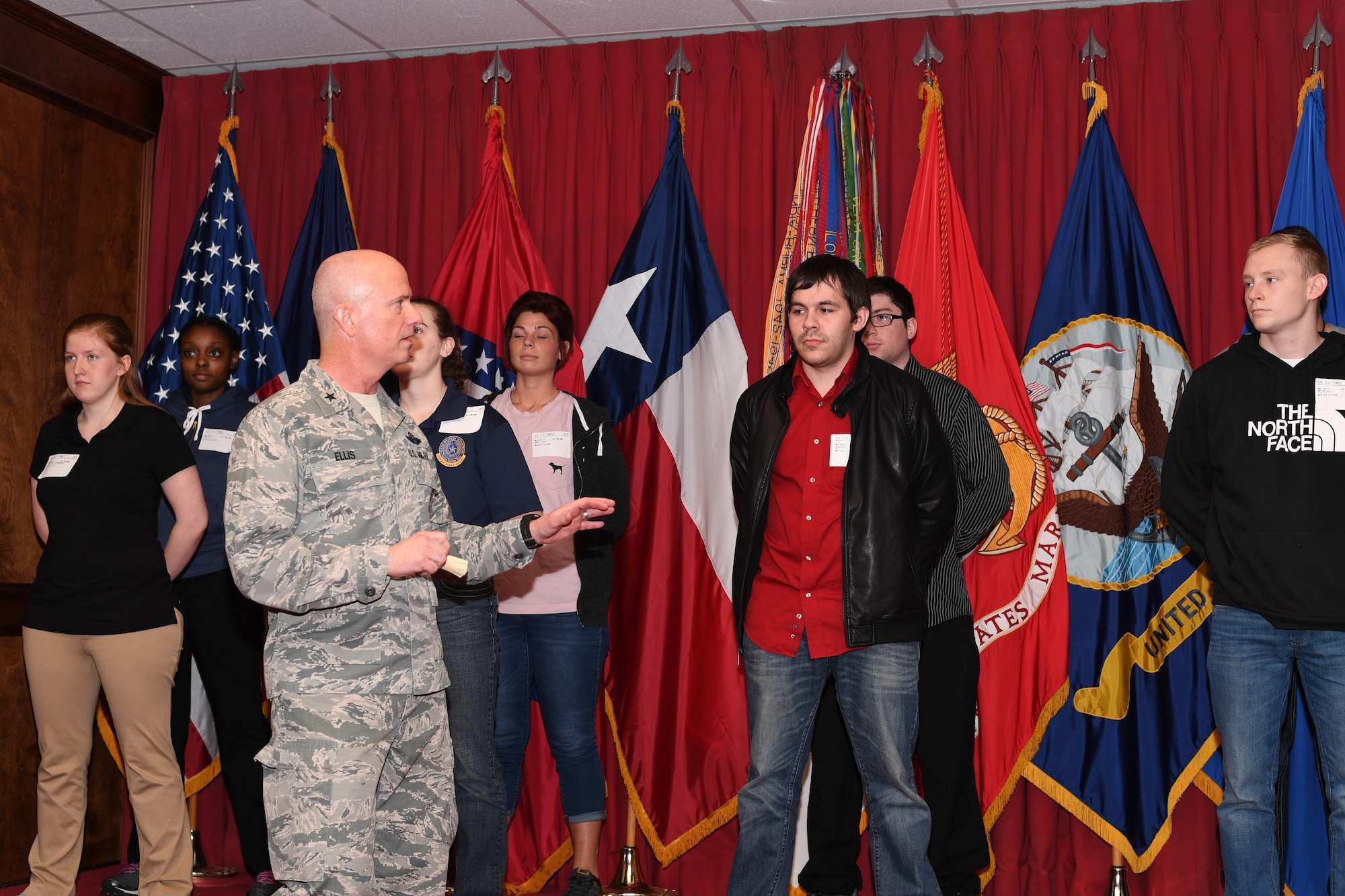 Preparing to take the oath