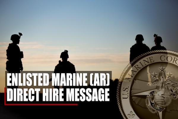 Selected Marine Corps Reserve and Individual Mobilization Augmentee enlisted Marines, are you ready to advance your career and take on new challenges? If so, than the direct hire program may be exactly what you are looking for.