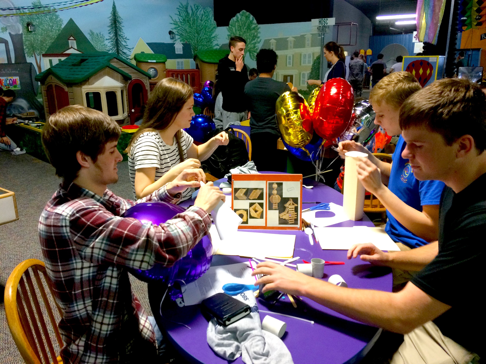High school students design vehicles during the Arnold Air Force Base Student Design Competition Feb. 20 at the Hands-on Science Center. The SDC is an event that the HOSC supports in partnership with Arnold AFB and other local engineering societies and businesses. (Courtesy photo)