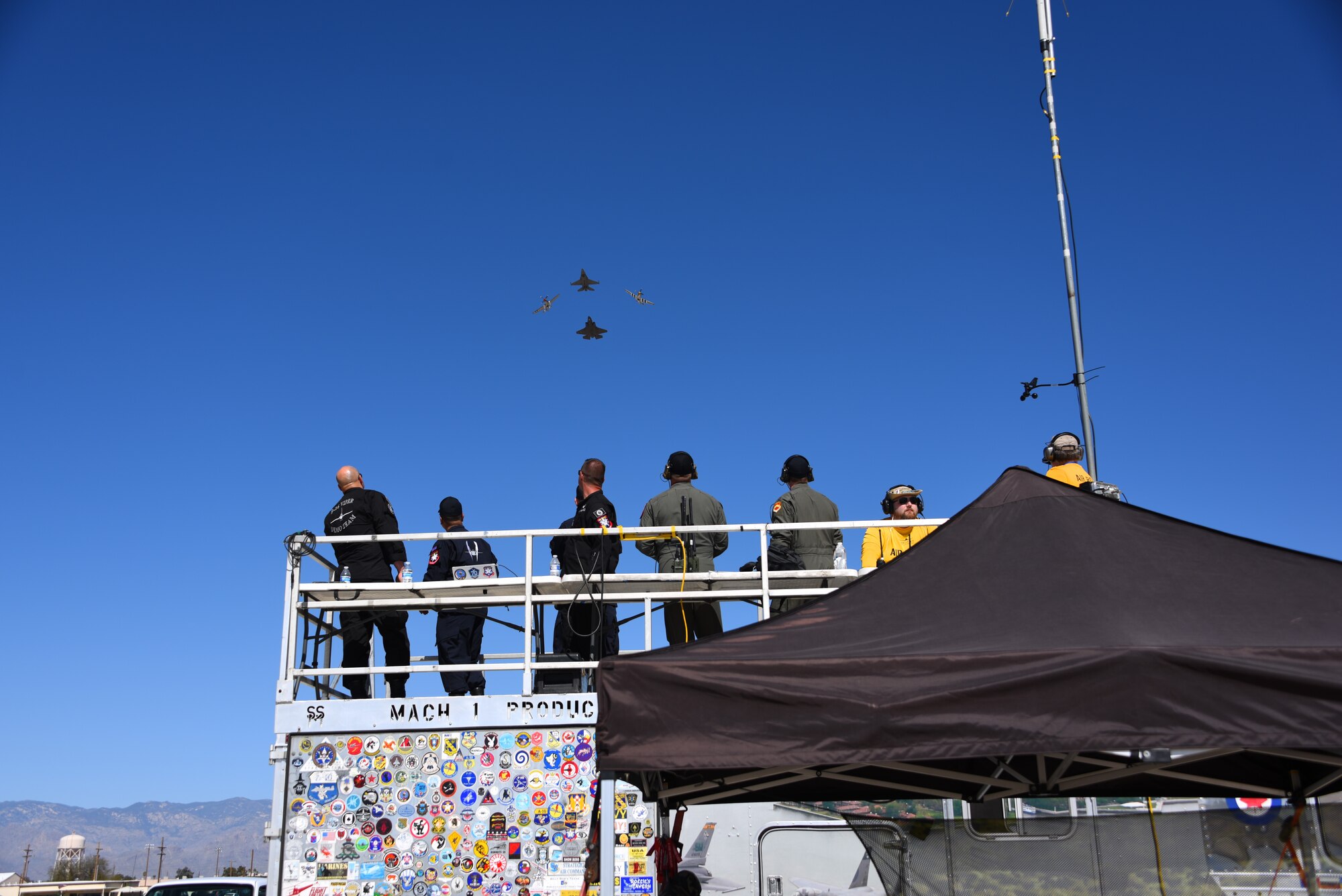 The modern aircraft that participated in this year's HFTCC were the F-35 Lightning II, the F-22 Raptor, the F-16 Fighting Falcon and the A-10C Thunderbolt II. The historic aircraft included the P-51 and TF-51 Mustang, the P-38 Lightning and the F-86 Sabre.
