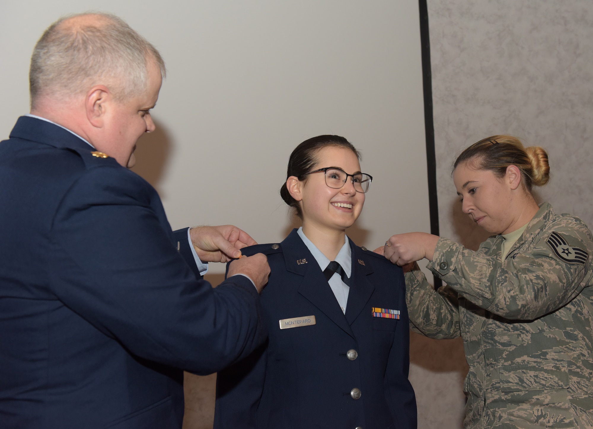 Airman commissions, begins journey to become a doctor